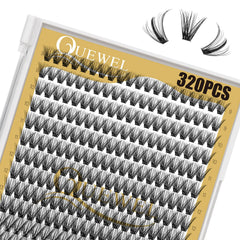 QUEWEL lash clusters mix 9-16mm for versatile looks