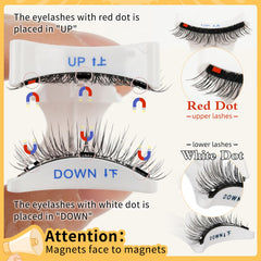 QUEWEL magnetic applicator in hand for precise lash application
