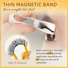 QUEWEL magnetic box with mirror keeps lashes organized and portable.