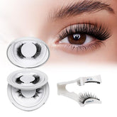 QUEWEL magnetic eyelashes kit front view for quick, all-day wear