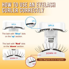 QUEWEL natural-looking lashes provide subtle lift for everyday looks.