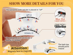 QUEWEL two-pair magnetic lashes for quick, secure wear without eyeliner