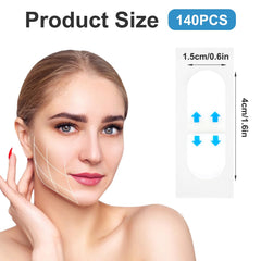 Quilax neck lift tape with strong adhesion keeps skin lifted during daily activities