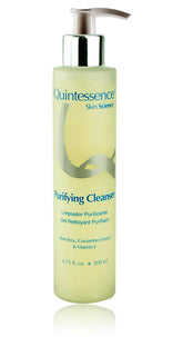Quintessence Purifying Cleanser bottle offers a refreshing daily cleanse for clear pores.