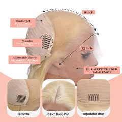 Quiport 13x6 Swiss lace front provides breathable, versatile styling options.