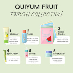 QUIYUM Citrus Vitamin C Toner bottle helping balance oil and moisture