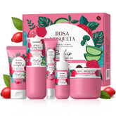 QUIYUM Skin Care Set Rosehip Bottle demonstrates long lasting hydration for daily use