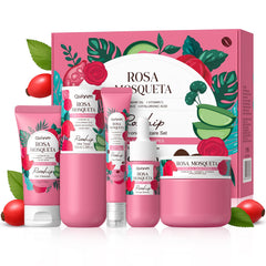 QUIYUM Skin Care Set Rosehip Bottle demonstrates long lasting hydration for daily use