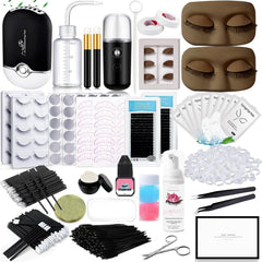 QUKLOGEN lash extension kit face model for practice with realistic contours