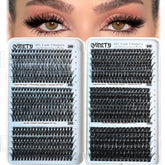 QUNETY Lash Clusters 30D dense pack for fuller everyday eyes