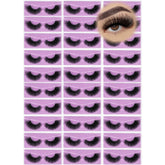 QUNETY wholesale lashes 18mm dramatic bulk pack for bold eye looks.