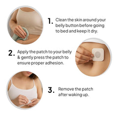 QUOLYVATE Ozem Patch for overnight wear, secure adhesion, and mess-free removal.