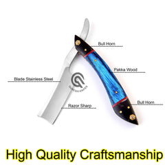 QURESHI KNIFES single-edge blade delivering precise control for face and legs.