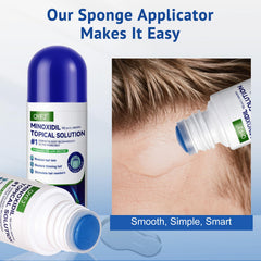 QYFJ minoxidil bottle with biotin infusion for follicle nourishment.