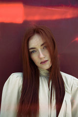Close-up of pearl and mica shine in Gemstone Shampoo highlighting radiant color.