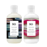 R+Co Television Perfect Hair Shampoo bottle promotes smooth, glossy strands