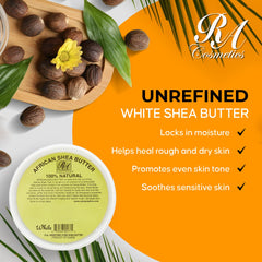 RA COSMETICS raw unrefined shea butter natural appearance