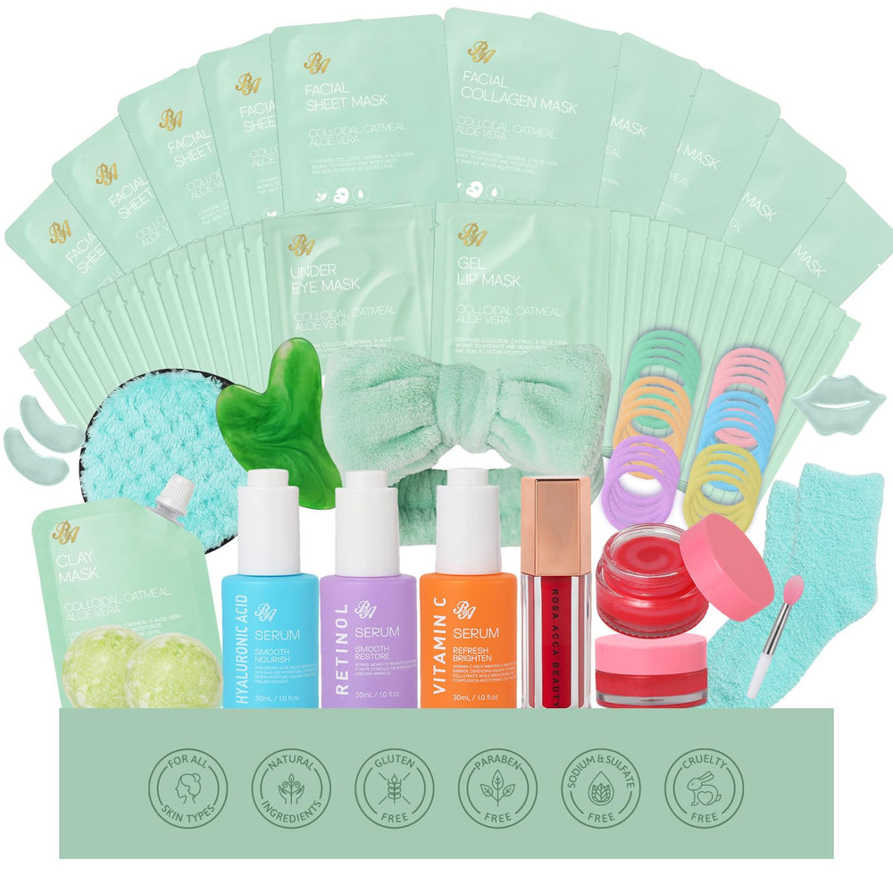 RA ROSA ACCA face mask set for refreshed, hydrated skin.