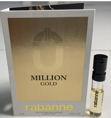 Rabanne Million Gold Intense sample vial for on-the-go scent testing and touch-ups