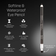 Radiant Professional Makeup eyeliner pencil smudge-proof capability for defined eyes.