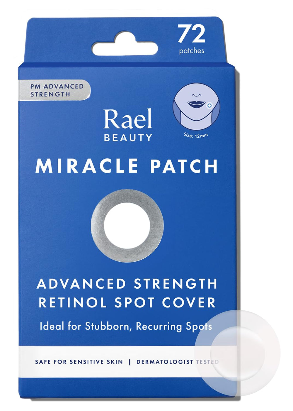 Rael pimple patches hydrocolloid box demonstrates powerful absorbent technology for blemishes.
