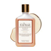 Rahua Enchanted Island Shampoo bottle shot highlights vegan formula for gentle cleanse.