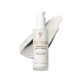 Rahua Omega 9 Hair Mask jar closeup highlighting rich hydration for damaged hair.