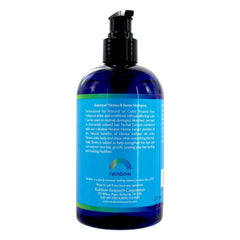 Rainbow Research Organic Herbal Shampoo shown as part of a healthy hair care routine.