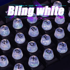 Raised Button glitter design keyboard stickers add stylish flair during work