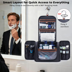 Ralnitote bag interior organization highlights mesh pockets keeping grooming items orderly