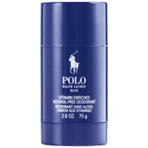 Ralph Lauren Polo Blue deodorant stick front view, compact 2.6 oz, daily use.