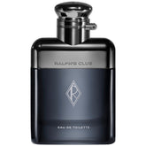 Ralph's Club bottle front shows bold woody aromatics for modern style.