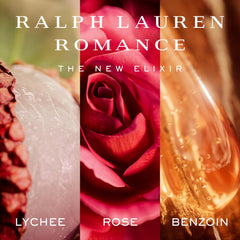 Ralph Lauren Romance Elixir bottle cap, premium packaging for gifting
