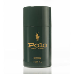 Ralph Lauren Polo deodorant stick with woody spicy notes, ideal for everyday, long-lasting freshness.