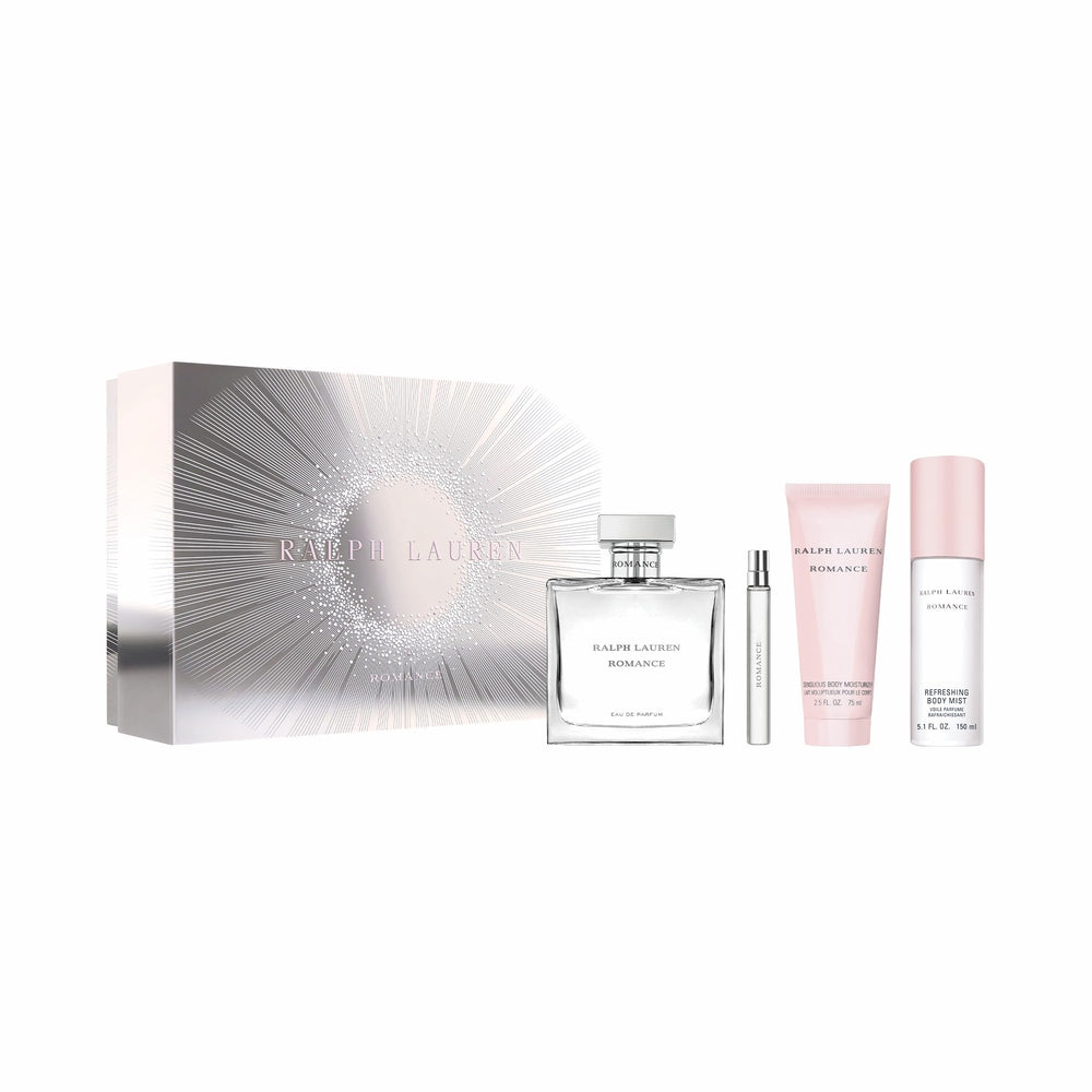 Ralph Lauren Romance EDP full-size bottle for a long-lasting floral-woody scent.