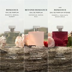 Ralph Lauren Romance jasmine detail signals airy, luxurious floral notes for daytime wear.
