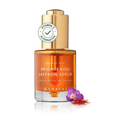 RANAVAT BOTANICS Brightening Saffron Serum bottle boosts radiance with saffron-infused formula.