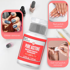 RAPID PROTECTANT gel polish removal close-up shows effective action.