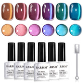 RARJSM Aurora cat-eye polish pink bottle with multidimensional shimmer