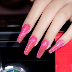 RARJSM magnet tool effect creates a rainbow cat eye on nails at home.