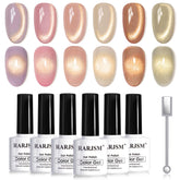 RARJSM gold cat eye polish bottles lined for a luxe at-home manicure