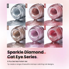 RARJSM light purple cat-eye sparkle for chic nail accents
