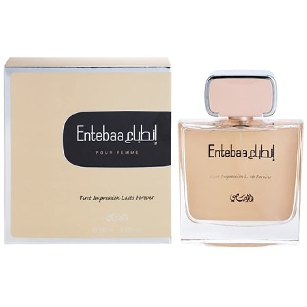 Rasasi Entebaa Woman EDP bottle for everyday elegance