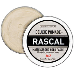 Rascal Original Deluxe Pomade bottle pour for smooth, easy styling and even distribution