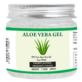 Raslok Aloe Vera Gel bottle close-up highlights pure aloe formula for skincare.