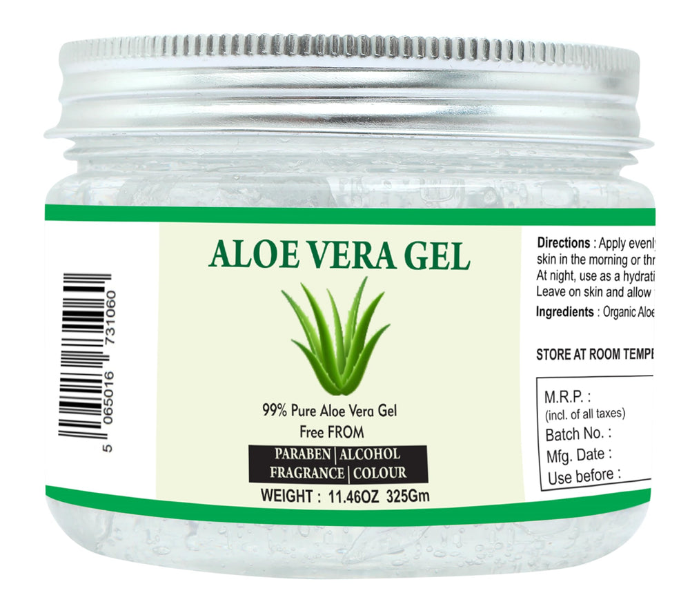 Raslok Aloe Vera Gel bottle pour for quick skin hydration