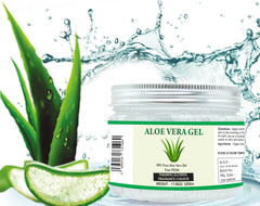 Raslok Aloe Vera Gel used in hair care to hydrate scalp and ends