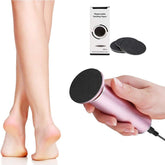 Ravifun Electric Foot File shows 360-degree rotation for efficient callus removal.
