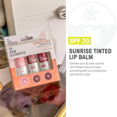 Raw Elements Ocean Mist tinted lip pack delivers color and long-lasting hydration