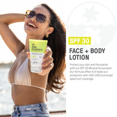 Raw Elements water-resistant sunscreen lasts up to 80 minutes for active outdoor days.